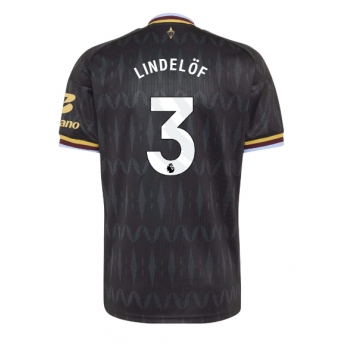 Aston Villa Victor Lindelof #3 Maglia Gara Trasferta Repliche 2026-27 Maniche Corte